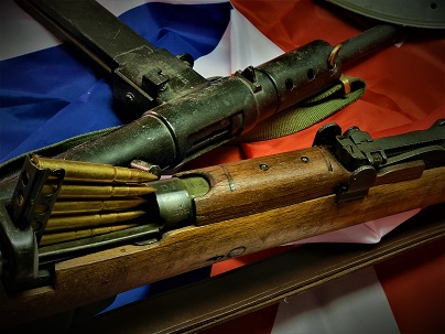 Enfield Rifle and Sten