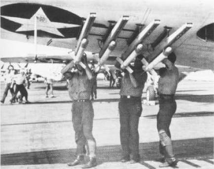 Loading aerial rockets